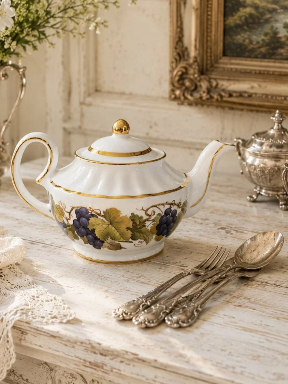 Vintage Wade Mini Fine Bone China Teapot The Regency Collection Teaware